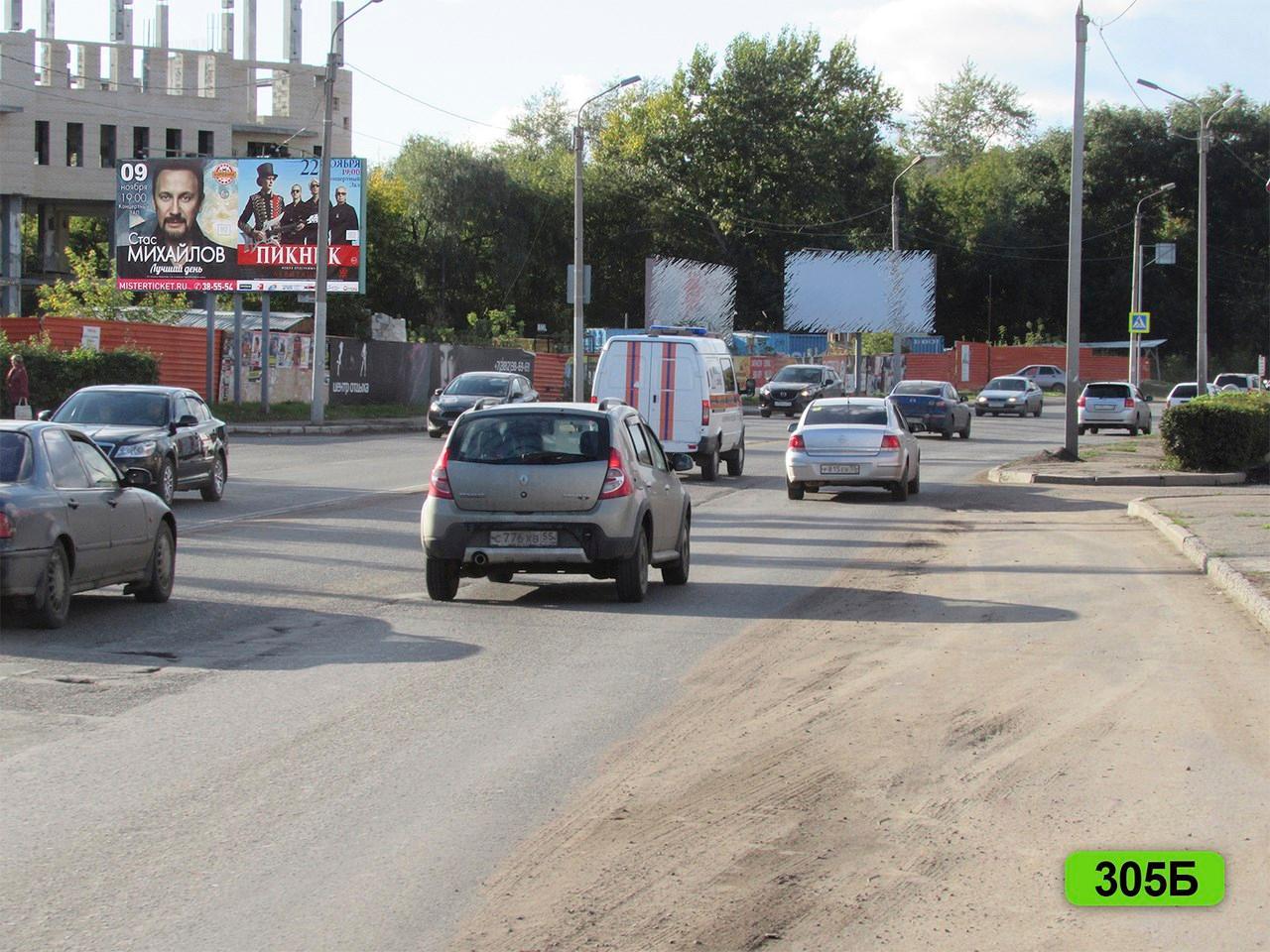 Фотография рекламного носителя, тип: Билборд 3x6, адрес: Маршала Жукова ул., д.154к1, Омск, Омская область, Россия. Сторона Б №419293