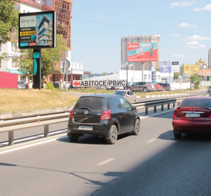 Фотография рекламного носителя, тип: Ситиборд 2.7x3.7, адрес: Гагарина ул., д.85, напротив, Жуковский, Московская область, Россия. Сторона Б №617855
