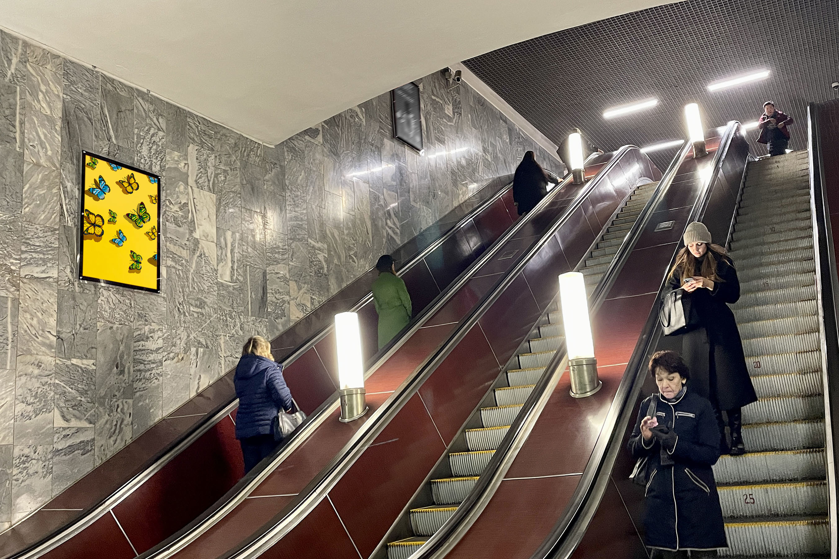 Фотография рекламного носителя, тип: Кристалайт, адрес: Станция метро «Нахимовский проспект», линия Серпуховско-Тимирязевская, Москва, Россия. Сторона/вариант №1001942