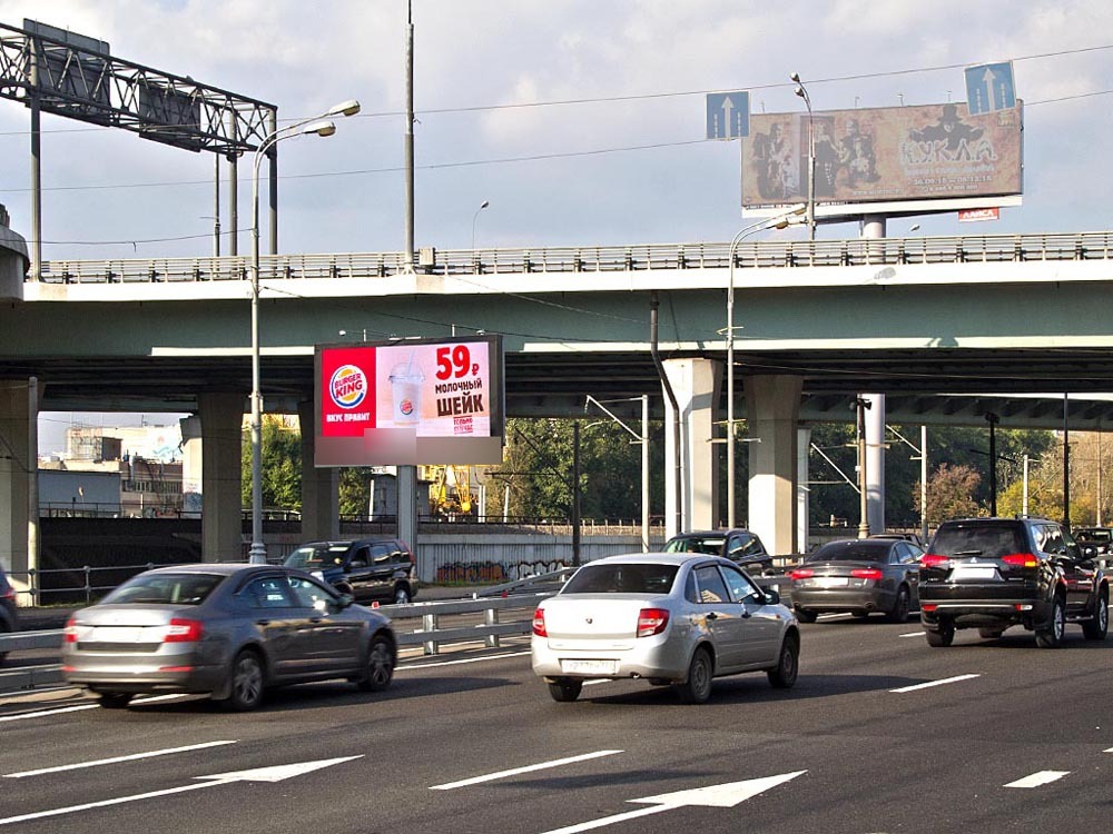 Фотография рекламного носителя, тип: Билборд 3x6, адрес: ТТК Х Звенигородский путепровод, Москва, Россия. Сторона Bh1-Bh4 №938539