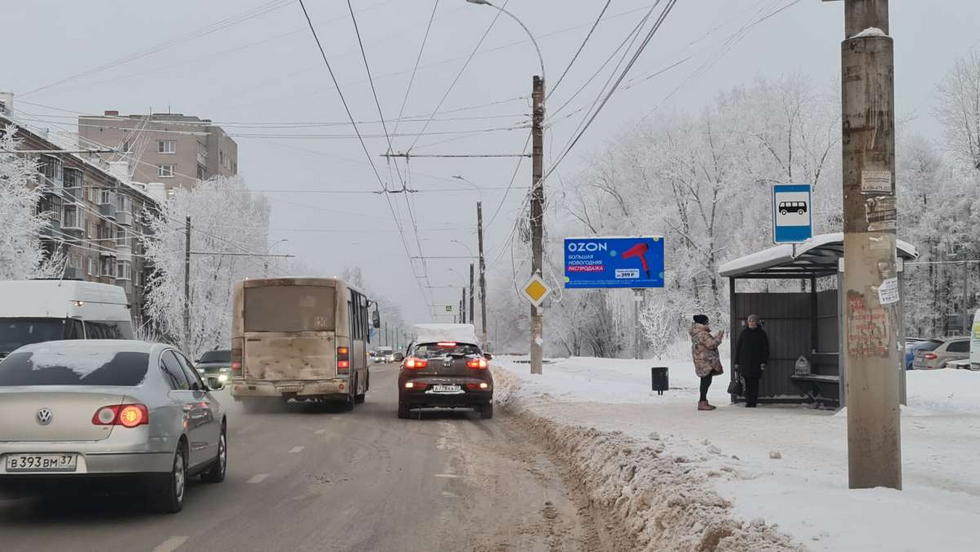 Фотография рекламного носителя, тип: Билборд 3x6, адрес: Ташкентская ул., д.101, Иваново, Ивановская область, Россия. Сторона А №1013936