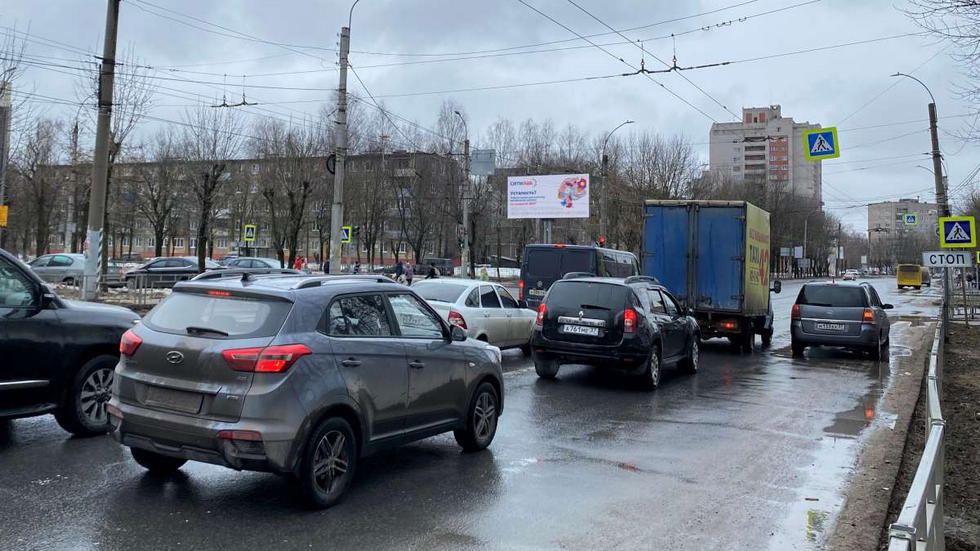 Фотография рекламного носителя, тип: Билборд 3x6, адрес: Строителей пр-т., д.78, Иваново, Ивановская область, Россия. Сторона В №1013935