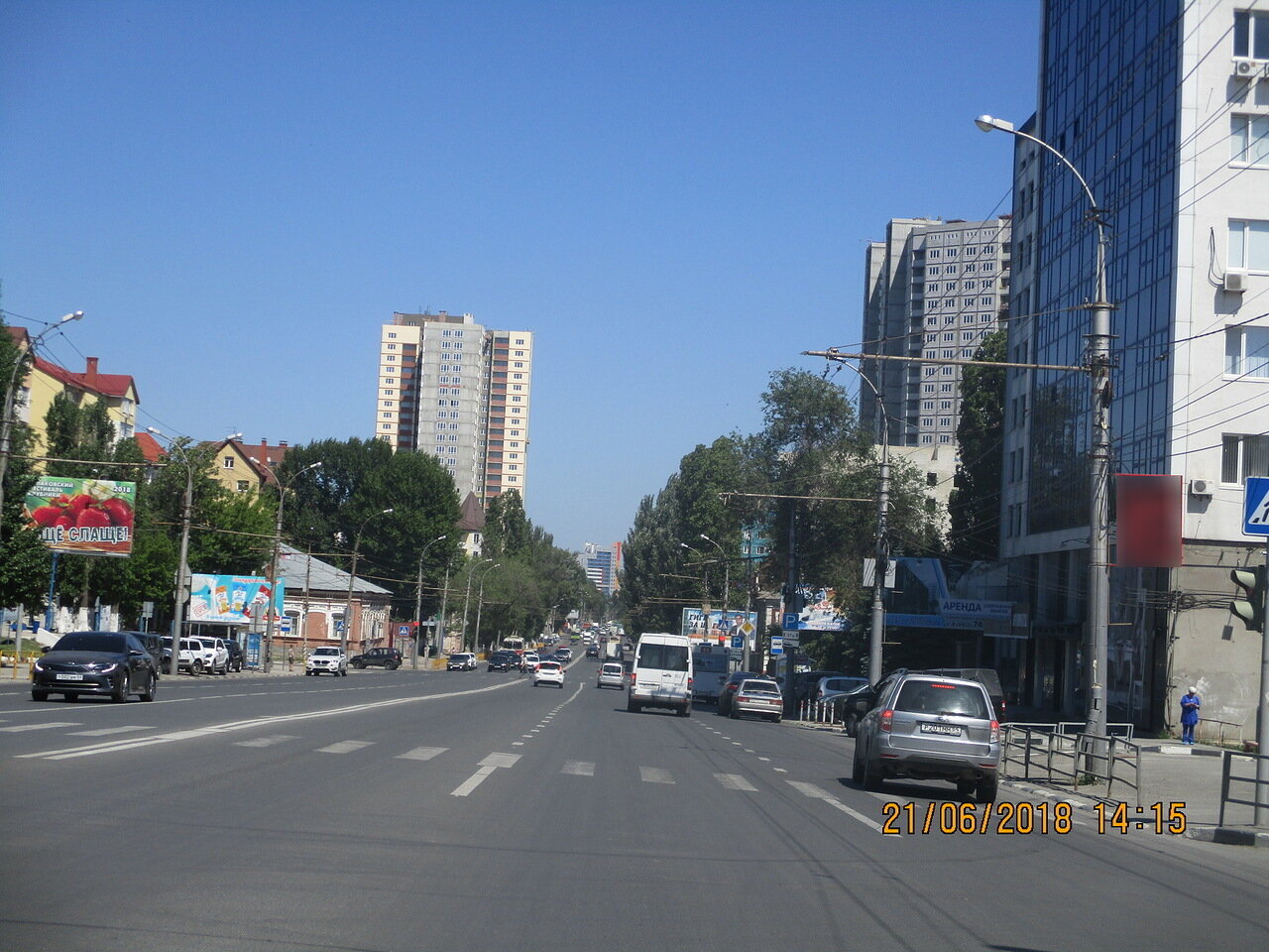 Фотография рекламного носителя, тип: Панель-кронштейн, адрес: Чернышевского ул., д.60-62, Саратов, Саратовская область, Россия. Сторона А №834755