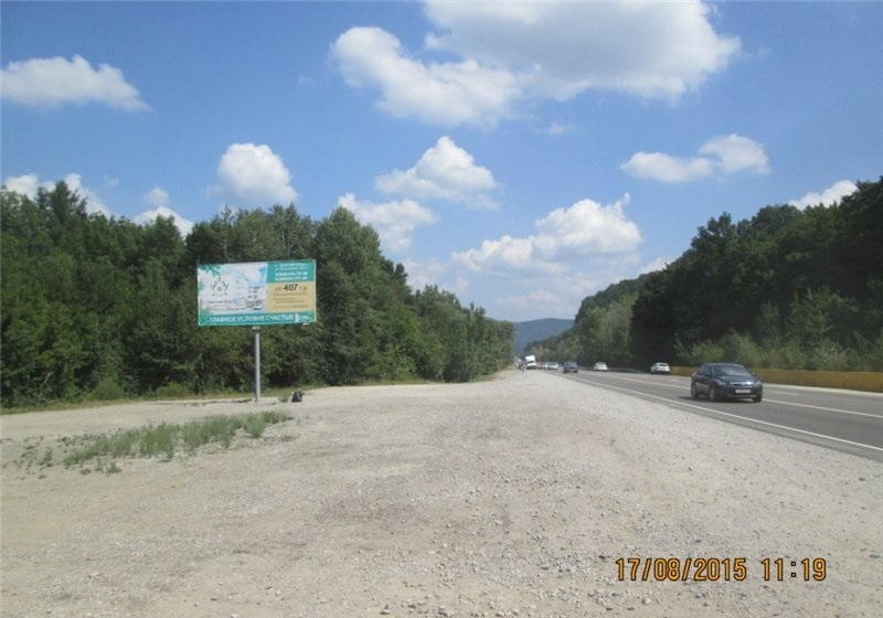 Фотография рекламного носителя, тип: Билборд 3x6, адрес: Краснодар-Джубга а/д М4, 1398 600м, Краснодар, Краснодарский край, Россия. Сторона Б №1021155