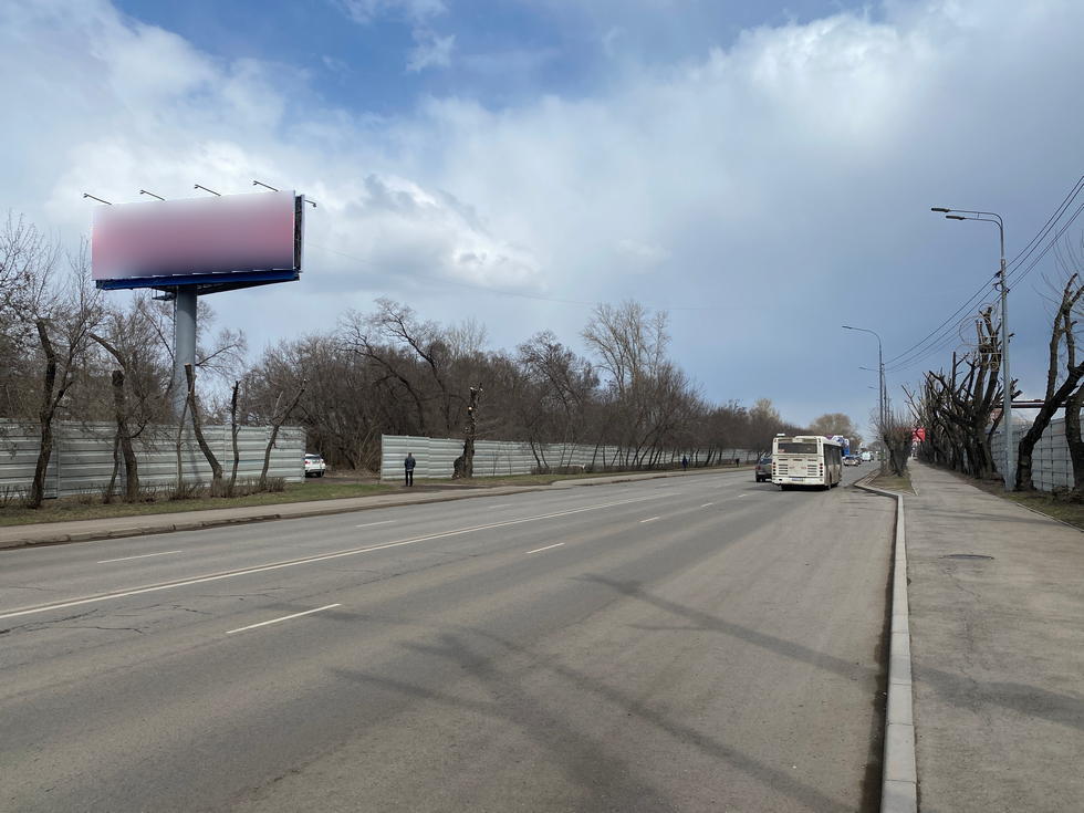 Фотография рекламного носителя, тип: Суперсайт 4x12, адрес: Свердловская ул. X МПС ул., д.32, Красноярск, Красноярский край, Россия. Сторона Б №1029609