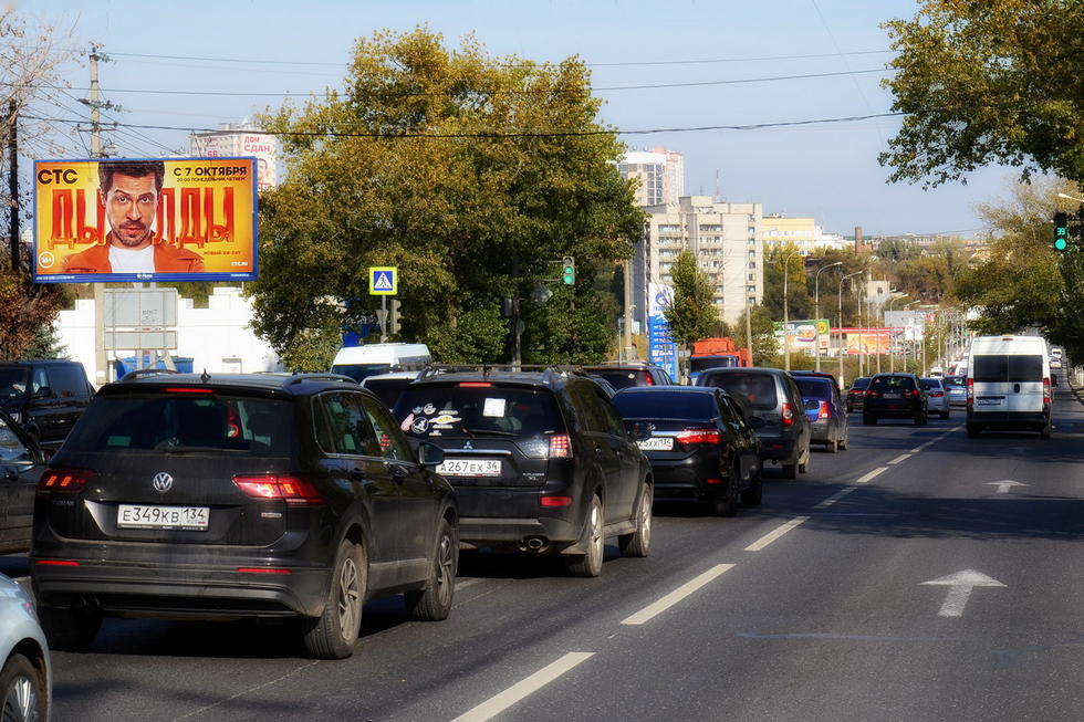 Фотография рекламного носителя, тип: Билборд 3x6, адрес: Череповецкая ул. Х Ростовская ул., Волгоград, Волгоградская область, Россия. Сторона Б №337681