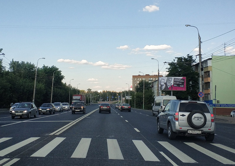 Фотография рекламного носителя, тип: Билборд 3x6, адрес: Карпинского ул., д.10, Пенза, Пензенская область, Россия. Сторона А №755431