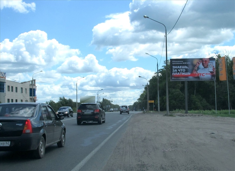 Фотография рекламного носителя, тип: Билборд 3x6, адрес: Куйбышевское ш., д.45, стр.2, Рязань, Рязанская область, Россия. Сторона А №793751