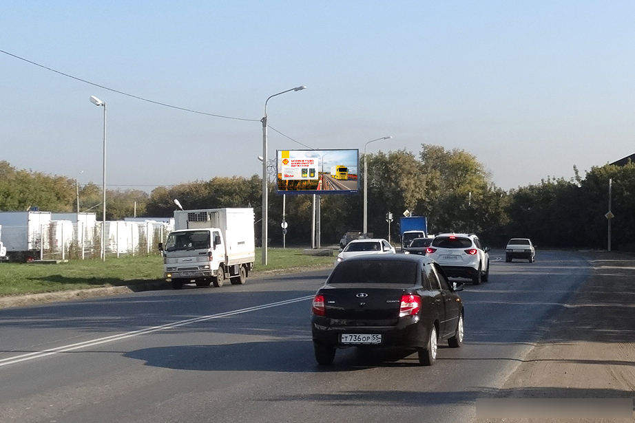 Фотография рекламного носителя, тип: Билборд 3x6, адрес: Суворова ул. Х Димитрова ул., Омск, Омская область, Россия. Сторона Б1 №609865