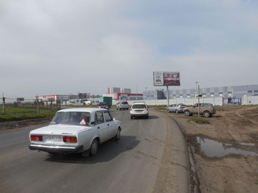 Фотография рекламного носителя, тип: Билборд 3x6, адрес: Объездная а/д Торговый город, Омск, Омская область, Россия. Сторона А №1009819