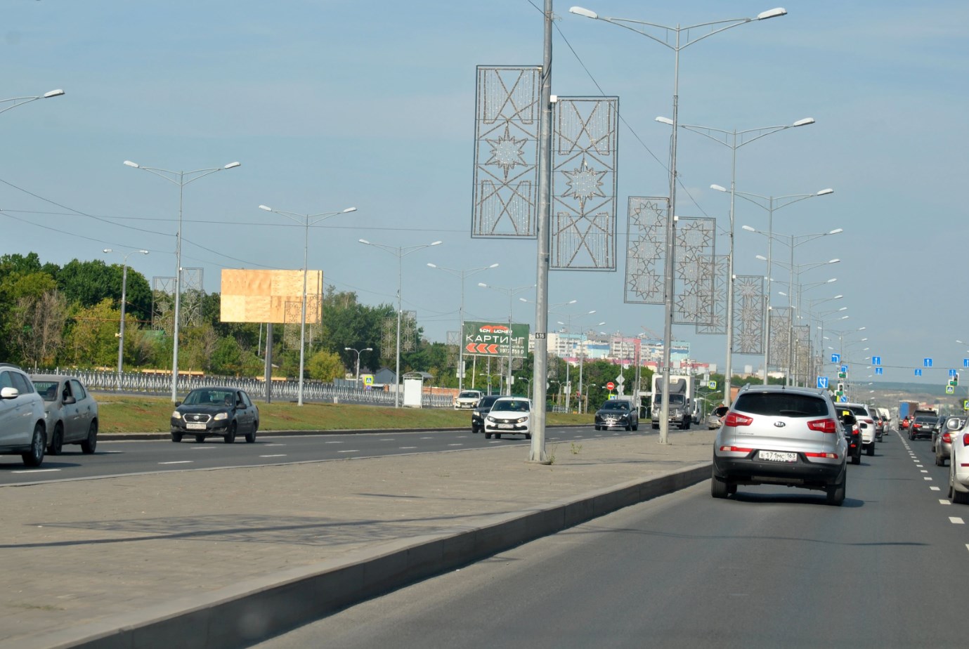 Фотография рекламного носителя, тип: Билборд 3x6, адрес: Московское ш. X Парадная ул., д.8а, Самара, Самарская область, Россия. Сторона В №1080381