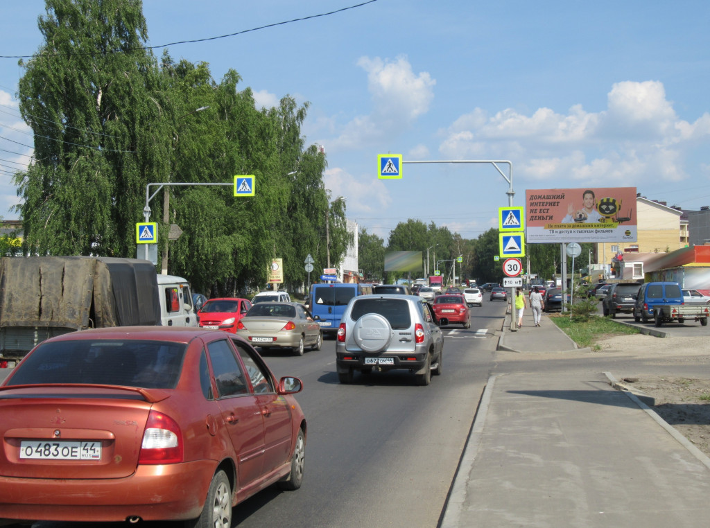 Фотография рекламного носителя, тип: Билборд 3x6, адрес: Костромская ул., д.78а, Кострома, Костромская область, Россия. Сторона А №883144