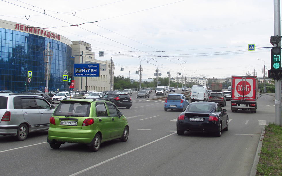 Фотография рекламного носителя, тип: Билборд 3x6, адрес: Победы пр-т. Х Болейко ул., Челябинск, Челябинская область, Россия. Сторона В №373881