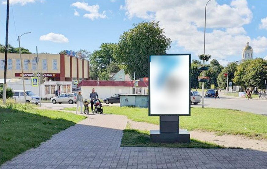 Фотография рекламного носителя, тип: Ситиформат 1.8x1.2, адрес: Балтийск г., Ленина пр-т., д.62 Х Садовая ул., Калининград, Калининградская область, Россия. Сторона Б №1030025