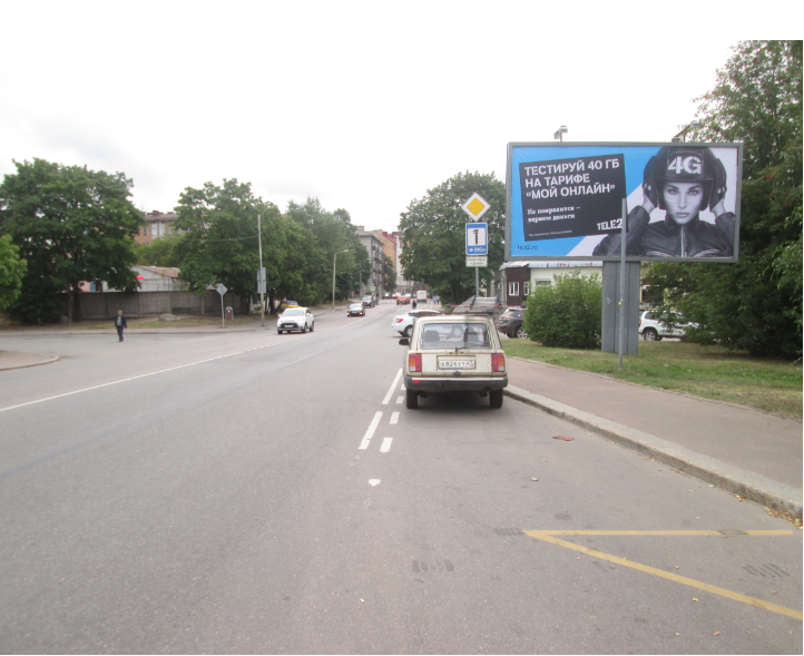 Фотография рекламного носителя, тип: Билборд 3x6, адрес: Онежская ул., городская больница, Выборг, Ленинградская область, Россия. Сторона A №1055921