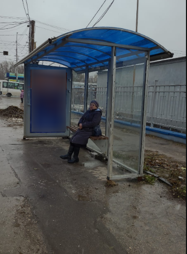 Фотография рекламного носителя, тип: Остановка 1.8x1.2, адрес: Энтузиастов пр-т., ост. Стадион Волга, из центра, Саратов, Саратовская область, Россия. Сторона А №747281