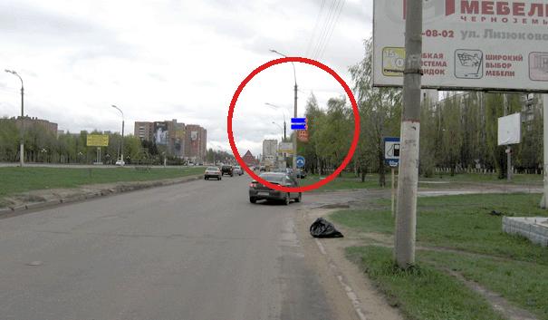 Фотография рекламного носителя, тип: Дорожный указатель, адрес: Московский пр-т., д.97, Воронеж, Воронежская область, Россия. Сторона А1 №772930