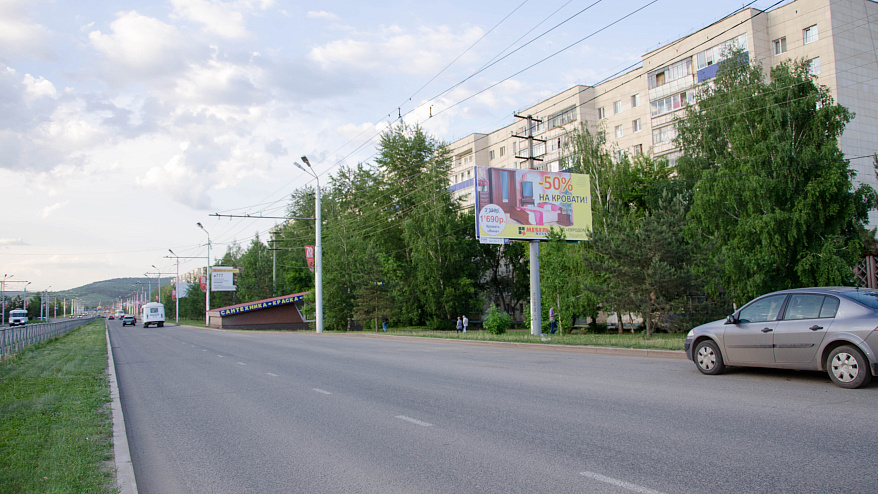 Фотография рекламного носителя, тип: Билборд 3x6, адрес: Альметьевск г., Строителей пр-т., д.37, Альметьевск, Республика Татарстан, Россия. Сторона A №685668