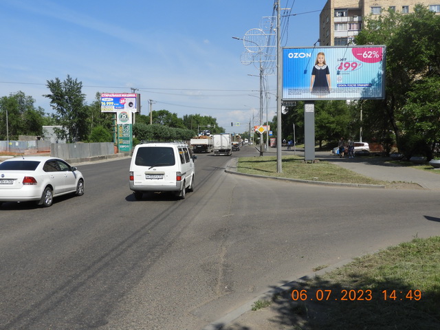 Фотография рекламного носителя, тип: Билборд 3x6, адрес: Свердловская ул., д.35, Красноярск, Красноярский край, Россия. Сторона A №378181