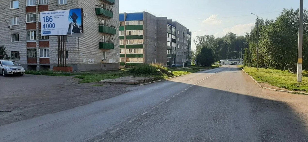 Фотография рекламного носителя, тип: Билборд 3x6, адрес: Приютово пос., Вокзальная ул., д.15, Уфа, Республика Башкортостан, Россия. Сторона B №1325446