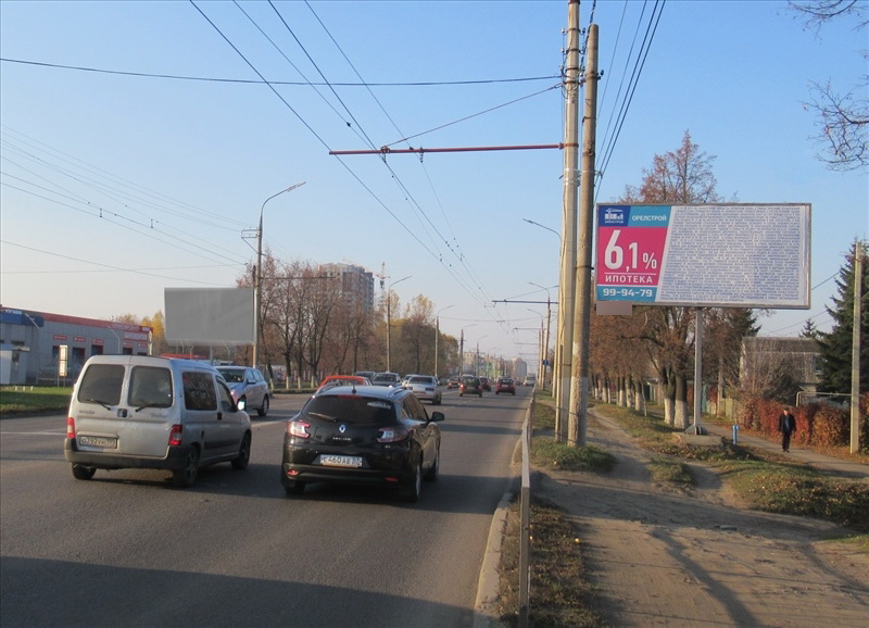 Фотография рекламного носителя, тип: Билборд 3x6, адрес: Московское ш., д.83, Орел, Орловская область, Россия. Сторона А №793643