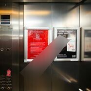 Фотография рекламного носителя, тип: Постер/баннер, адрес: Бизнес-центр «Бета Центр», Алтуфьевское ш., д.1, Москва, Россия. Сторона/вариант №654440