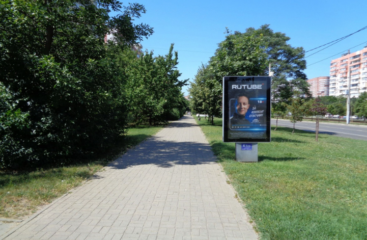 Фотография рекламного носителя, тип: Ситиформат 1.8x1.2, адрес: Чекистов пр-т., д.34, Краснодар, Краснодарский край, Россия. Сторона Б №458782