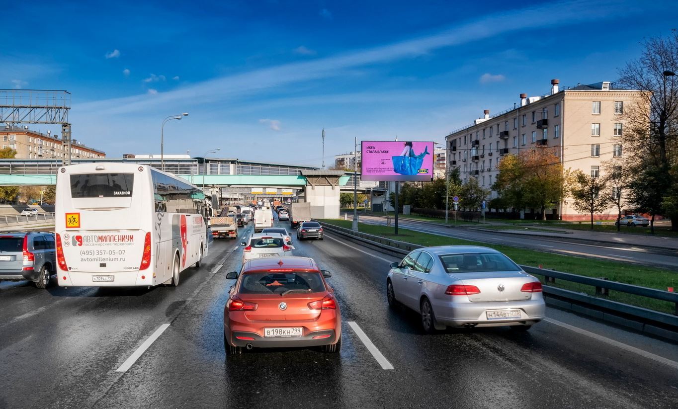 Фотография рекламного носителя, тип: Билборд 3x6, адрес: Юг ТТК Х Сайкина ул., Москва, Россия. Сторона Аh1-Аh4 №882726