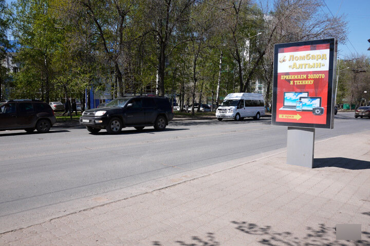 Фотография рекламного носителя, тип: Ситиформат 1.8x1.2, адрес: 50 лет СССР ул., д.47, Уфа, Республика Башкортостан, Россия. Сторона А №746340