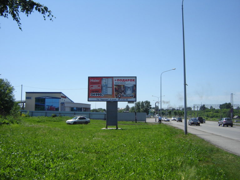 Фотография рекламного носителя, тип: Билборд 3x6, адрес: Транспортная ул., д.37, Киселевск, Кемеровская область, Россия. Сторона Б №363483