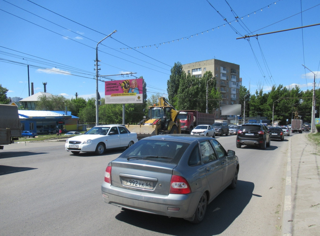 Фотография рекламного носителя, тип: Билборд 3x6, адрес: Московское ш., д.1, Саратов, Саратовская область, Россия. Сторона Б №819372