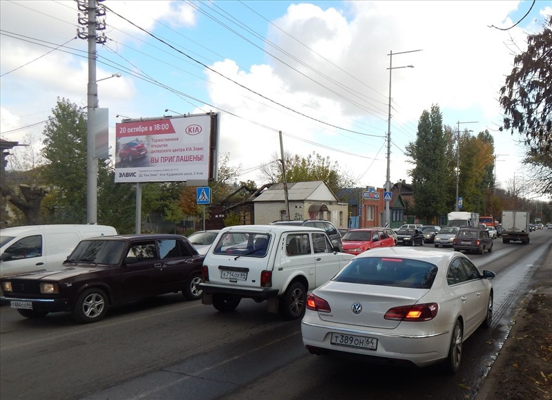 Фотография рекламного носителя, тип: Билборд 3x6, адрес: Соколовая ул., д.282 Х Хвалынская ул., Саратов, Саратовская область, Россия. Сторона Б №819205