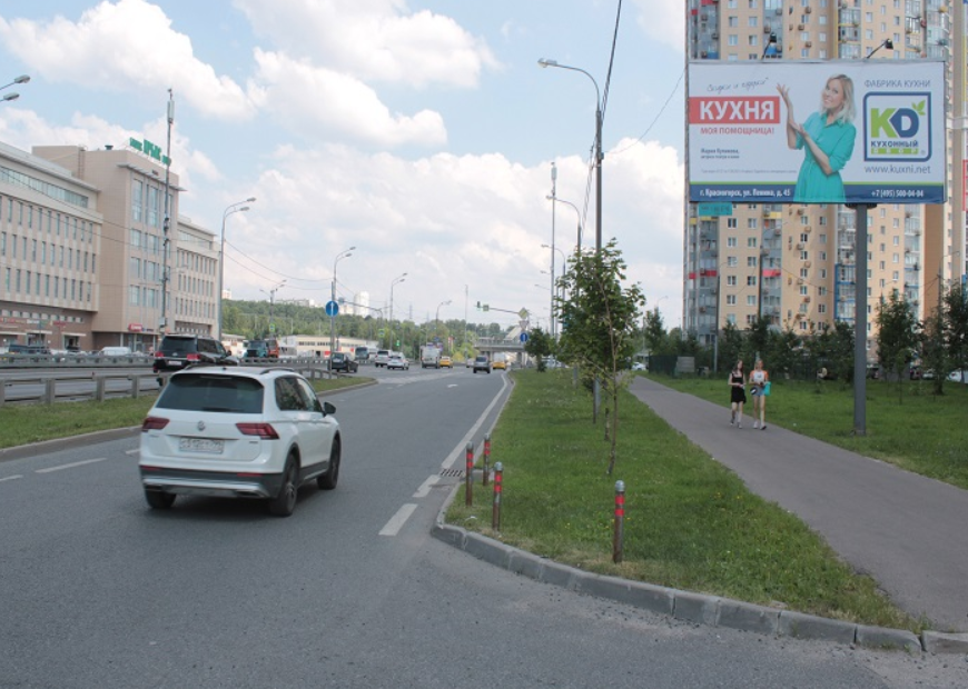 Фотография рекламного носителя, тип: Билборд 3x6, адрес: Волоколамское ш., 19 600м, Московская область, Россия. Сторона А №495620