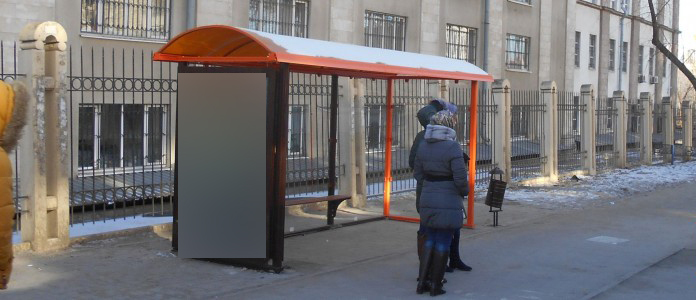 Фотография рекламного носителя, тип: Остановка 1.8x1.2, адрес: Ларина ул., ост. ОктР "Ларина", поз.1, Ростов-на-Дону, Ростовская область, Россия. Сторона Б №622533