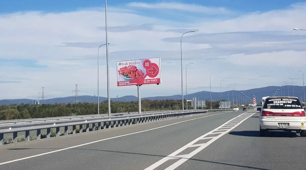 Фотография рекламного носителя, тип: Билборд 3x6, адрес: Угловое-Уссурийск-Артём а/д, поз.2, Владивосток, Приморский край, Россия. Сторона Б №795989