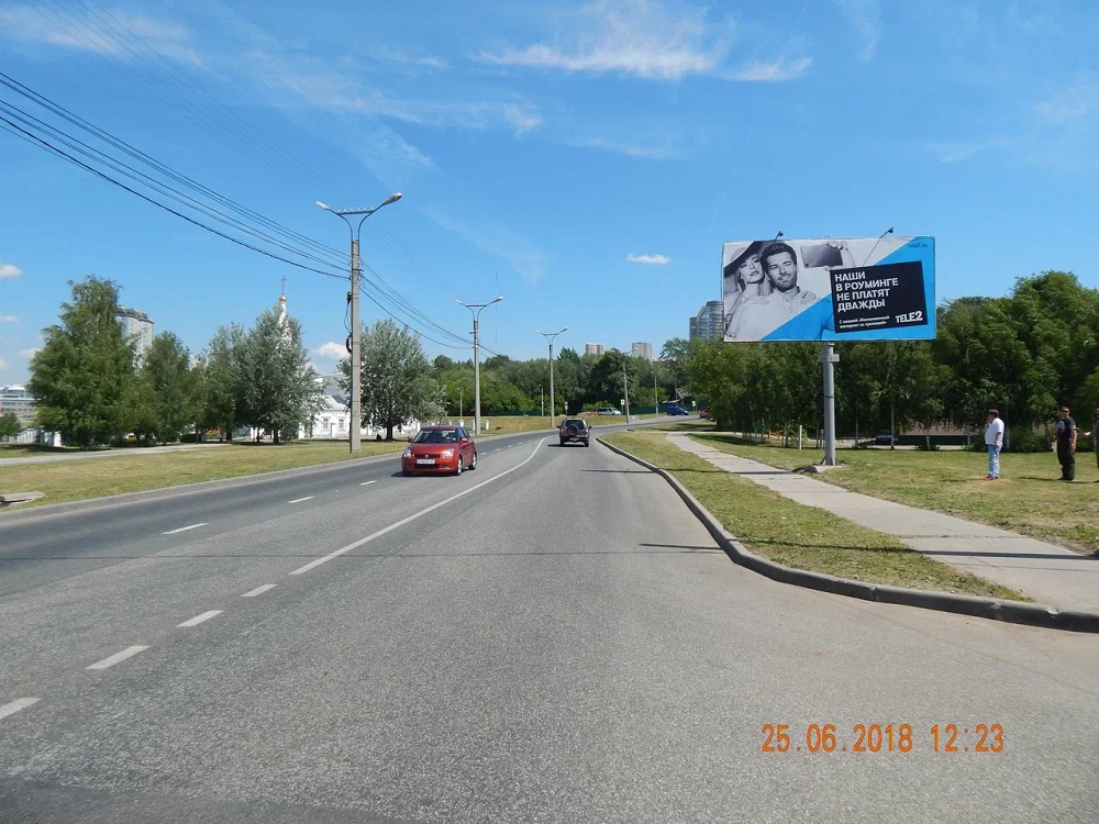 Фотография рекламного носителя, тип: Билборд 3x6, адрес: Калинина ул., Чебоксары, Республика Чувашия, Россия. Сторона A №1057773