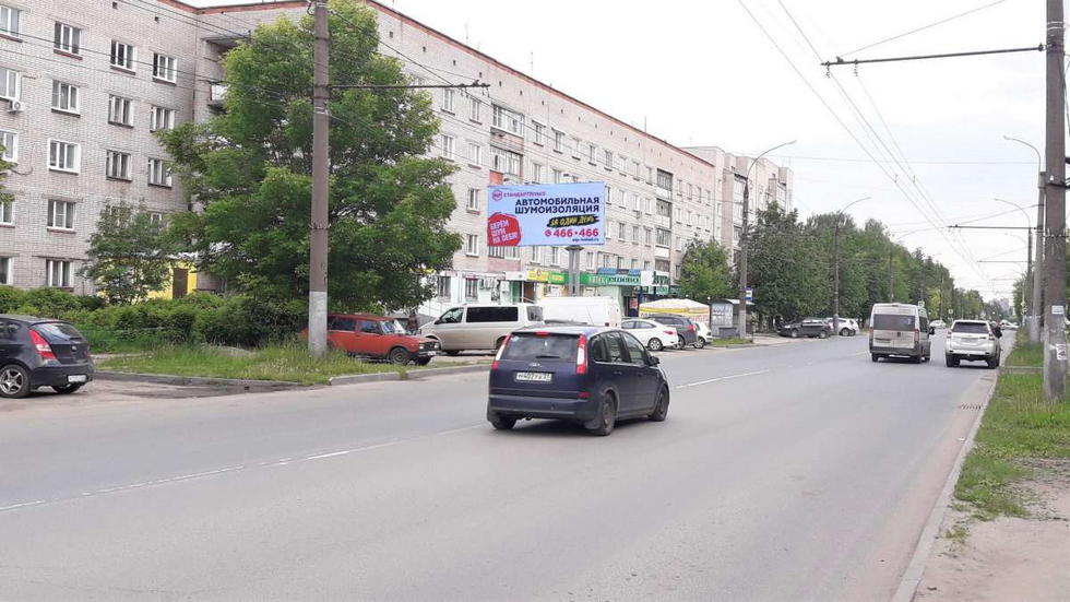 Фотография рекламного носителя, тип: Билборд 3x6, адрес: Полка Нормандия-Неман ул., д.86, Иваново, Ивановская область, Россия. Сторона В №1013929