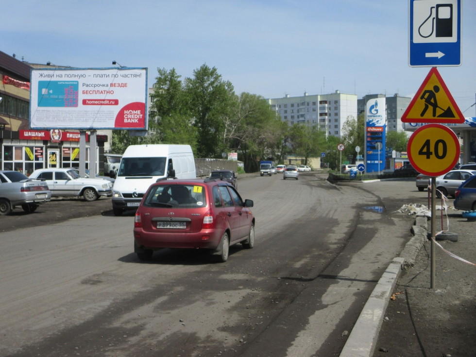 Фотография рекламного носителя, тип: Билборд 3x6, адрес: Бульварная ул. X Декабристов ул., д.157/1, Омск, Омская область, Россия. Сторона В №1010037