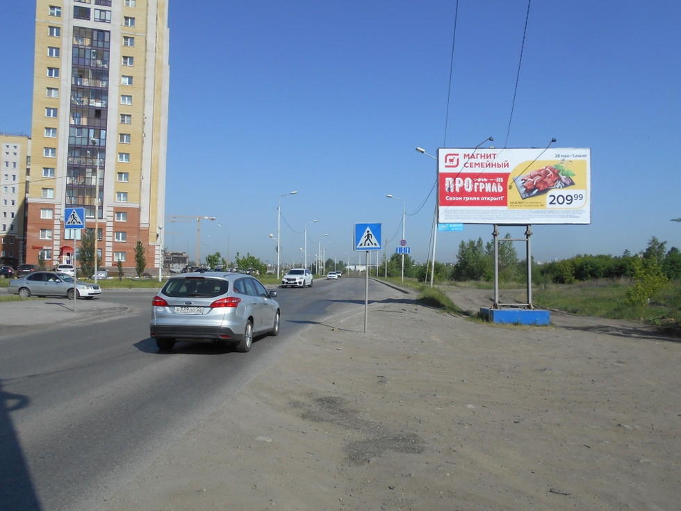 Фотография рекламного носителя, тип: Билборд 3x6, адрес: Перелета ул., д.34, Омск, Омская область, Россия. Сторона А №1009830