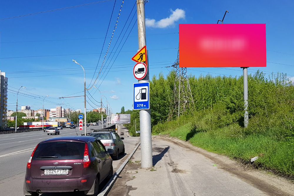 Фотография рекламного носителя, тип: Билборд 3x6, адрес: Победы пр-т., поз.1, Пенза, Пензенская область, Россия. Сторона A №1080731