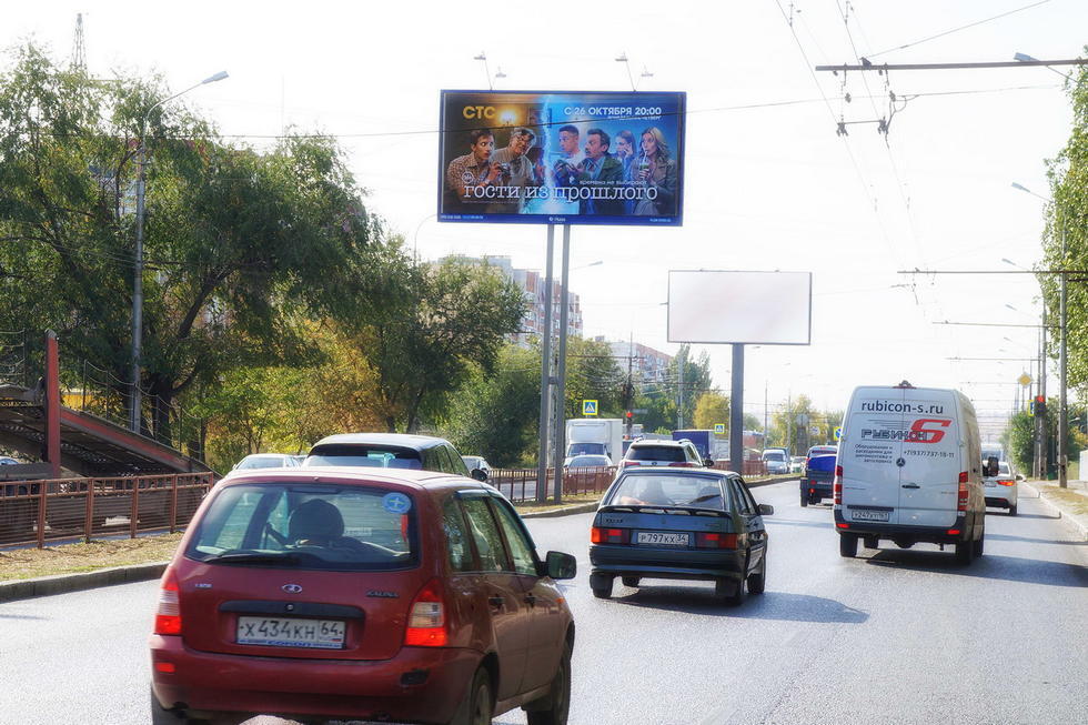 Фотография рекламного носителя, тип: Билборд 3x6, адрес: 64-ой Армии ул. Х Изоляторная ул., Волгоград, Волгоградская область, Россия. Сторона А2 №337616