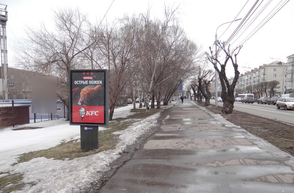 Фотография рекламного носителя, тип: Ситиформат 1.8x1.2, адрес: Высотная ул., д.5, Красноярск, Красноярский край, Россия. Сторона B №833127