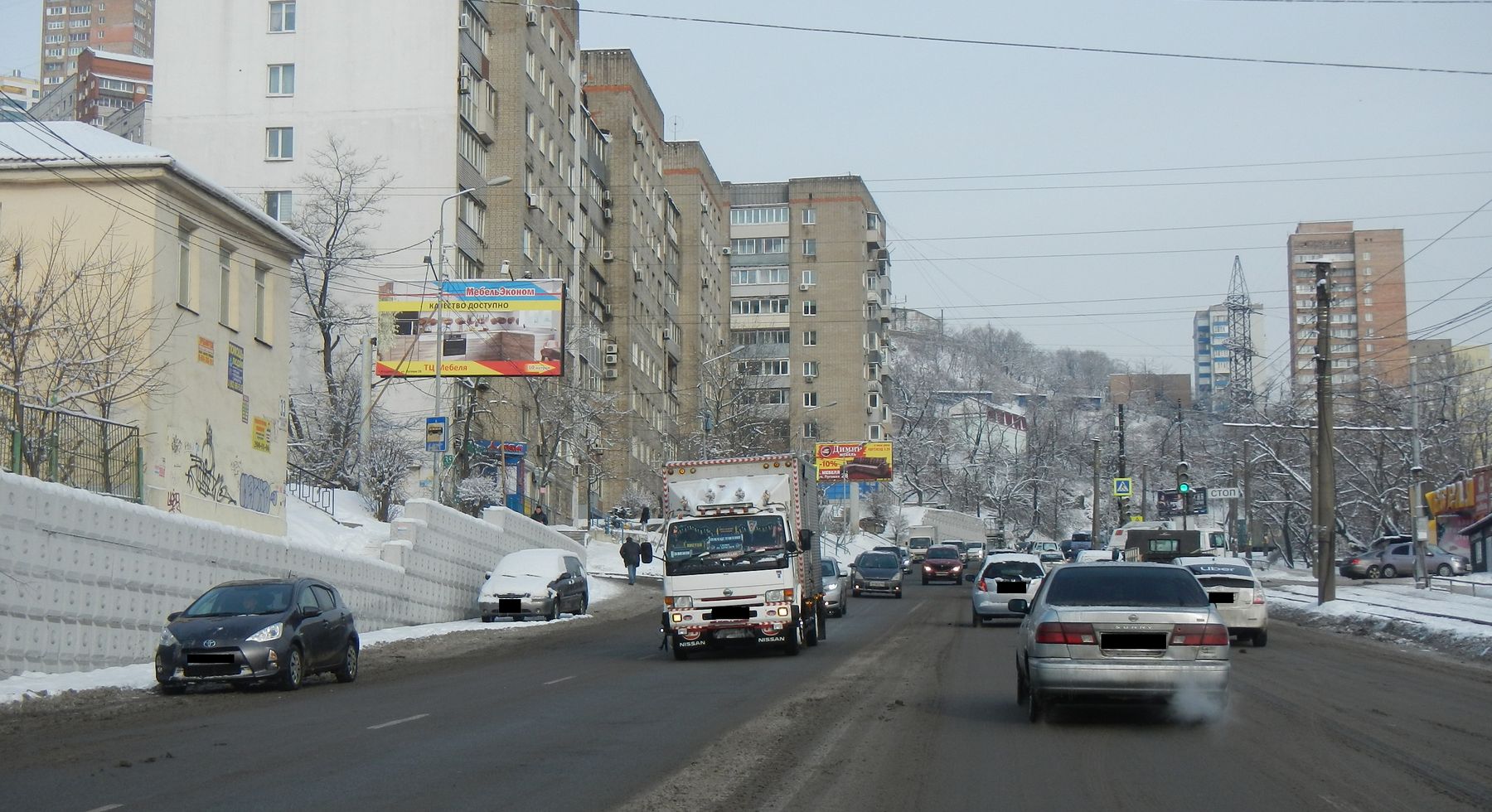 Фотография рекламного носителя, тип: Билборд 3x6, адрес: Луговая ул., д.33/1, Владивосток, Приморский край, Россия. Сторона Б №767243