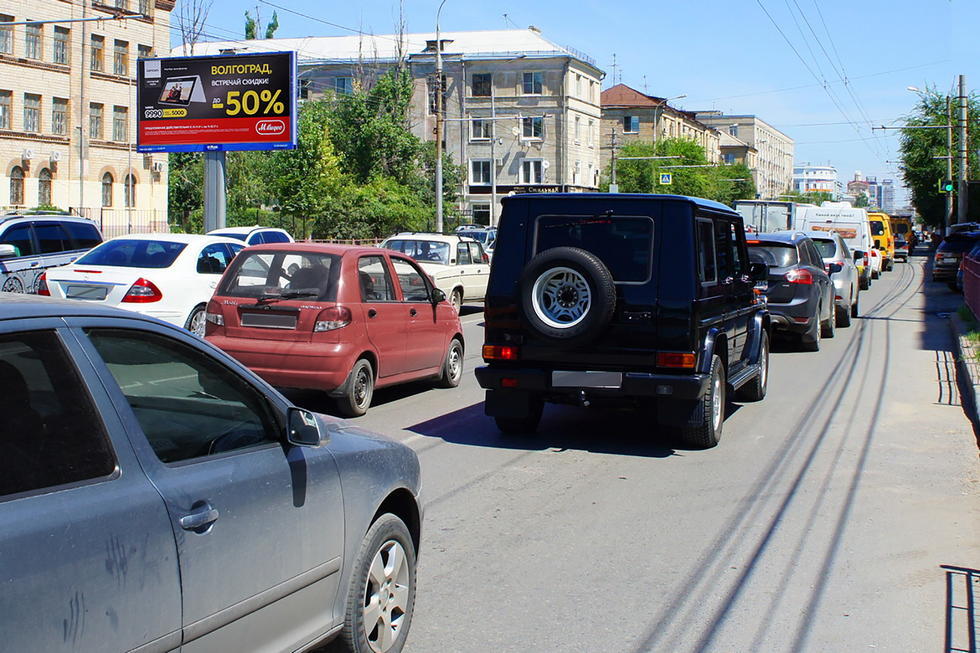 Фотография рекламного носителя, тип: Билборд 3x6, адрес: Рабоче-Крестьянская ул., д.38, Волгоград, Волгоградская область, Россия. Сторона Б №337816