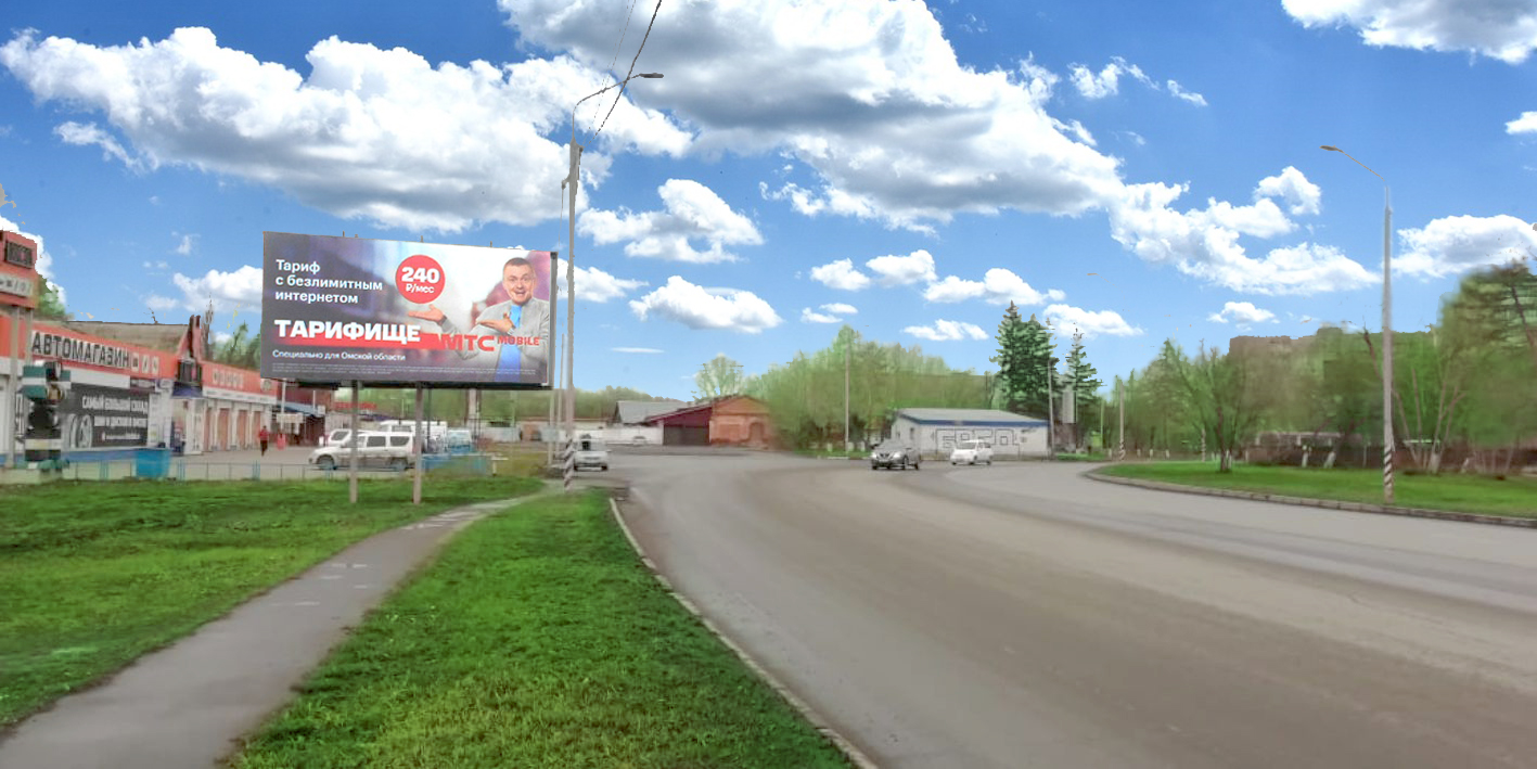 Фотография рекламного носителя, тип: Билборд 3x6, адрес: 60 лет Победы ул., вблизи Инженерная ул., д.129, Омск, Омская область, Россия. Сторона В №956787