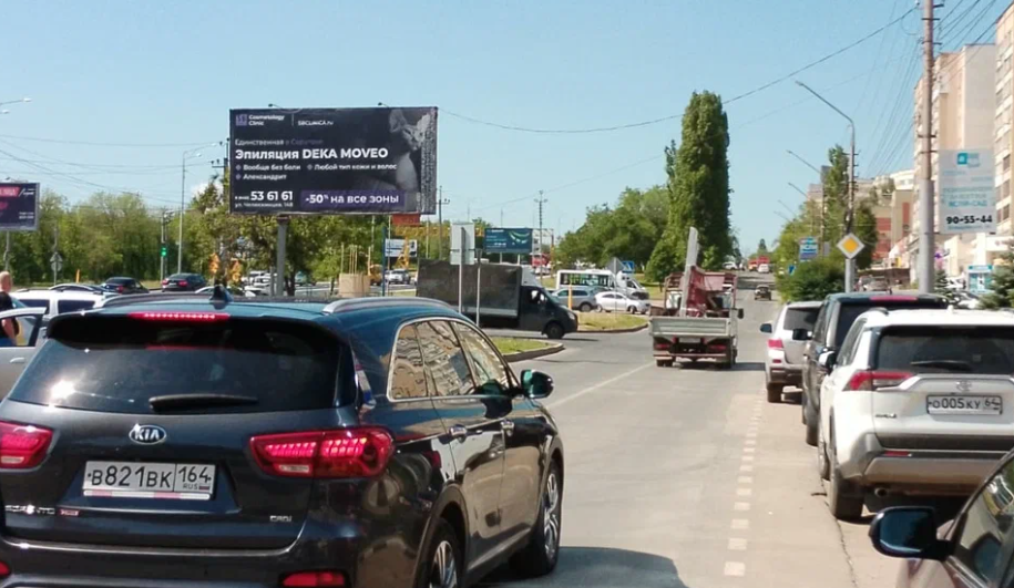 Фотография рекламного носителя, тип: Билборд 3x6, адрес: Усть Курдюмская ул., д.9А, Саратов, Саратовская область, Россия. Сторона Б №834599