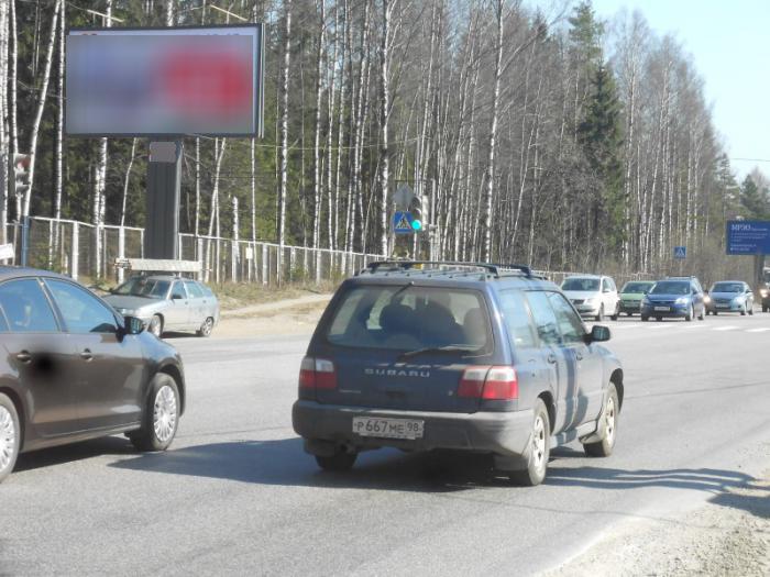 Фотография рекламного носителя, тип: Билборд 3x6, адрес: Сертолово г., Скандинавия а/д., 24 400м, Ленинградская область, Россия. Сторона Б №338880