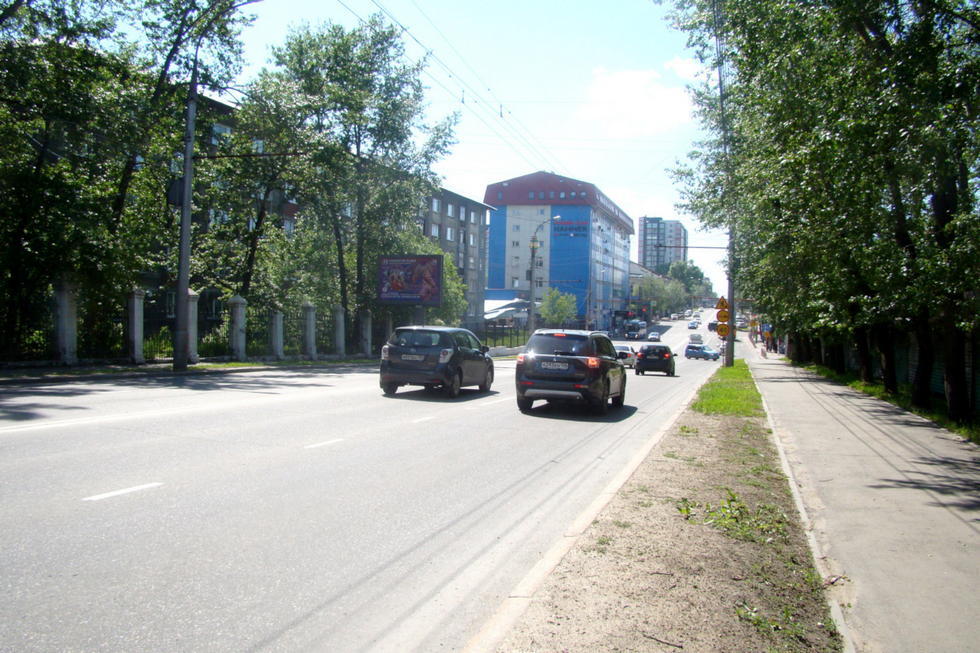 Фотография рекламного носителя, тип: Ситиборд 2.7x3.7, адрес: 1-ая Советская ул., д.176, Иркутск, Иркутская область, Россия. Сторона Б №330436