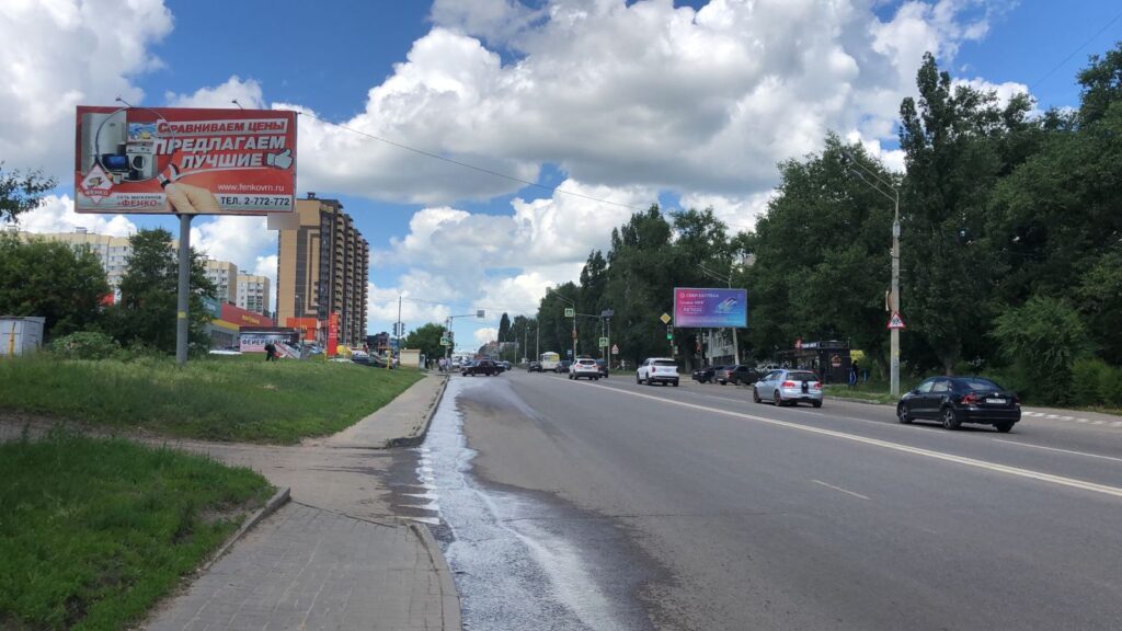 Фотография рекламного носителя, тип: Билборд 3x6, адрес: 9 Января ул., напротив АЗС, Воронеж, Воронежская область, Россия. Сторона B №1073410