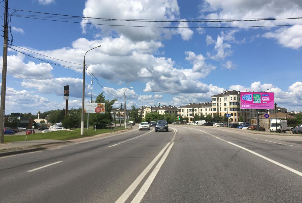 Фотография рекламного носителя, тип: Билборд 3x6, адрес: ММК-П.Слобода-Нахабино-Веледниково а/д., 1 270м, Истра, Московская область, Россия. Сторона A №653483